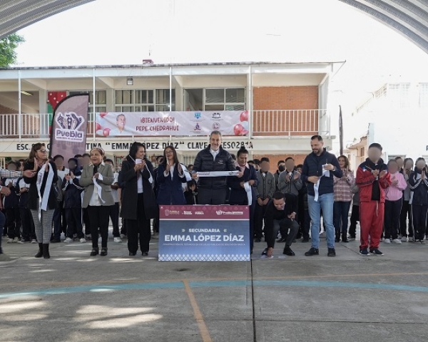 Fortalece Pepe Chedraui espacios educativos en la capital poblana