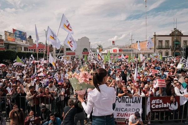 ’’Cambió México hace 5 años’’: Claudia Sheinbaum celebra la llegada de la Cuarta Transformación desde Ocotlán, Jalisco.