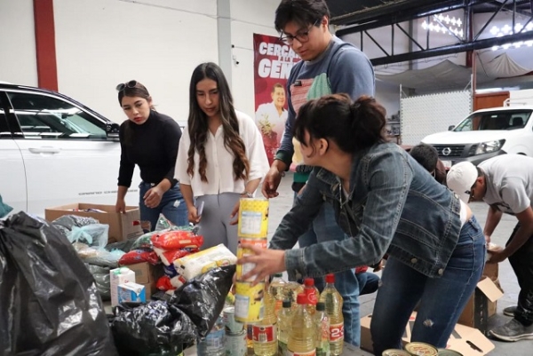 Juventudes armentistas envían ayuda a Guerrero, en apoyo a afectados por el Huracán John