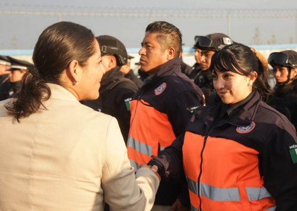 Encabeza Lupita Cuautle pase de lista en Seguridad Pública de San Andrés Cholula