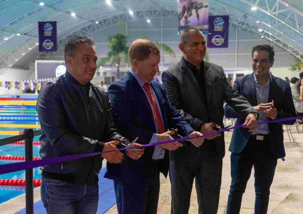 Inauguran Aqua Dome de Sports Plaza, la mejor alberca olímpica techada en la región