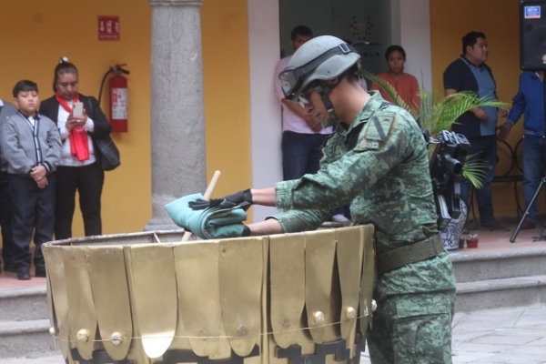 Se realiza en el Congreso del Estado Ceremonia de Incineración de Bandera