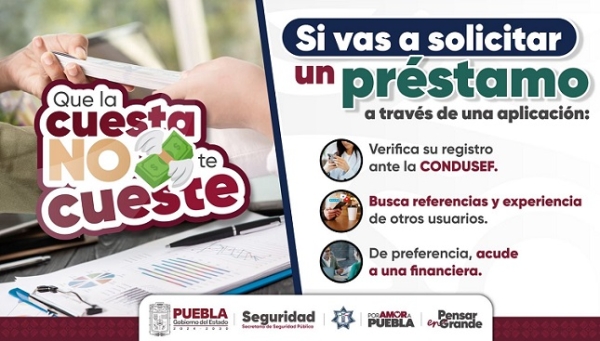 Protégete contra la ciberdelincuencia en APPS de préstamo: SSP