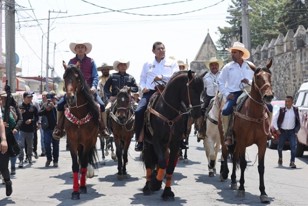 Estación turística de tren y apoyo al campo en Huejotzingo: Armenta