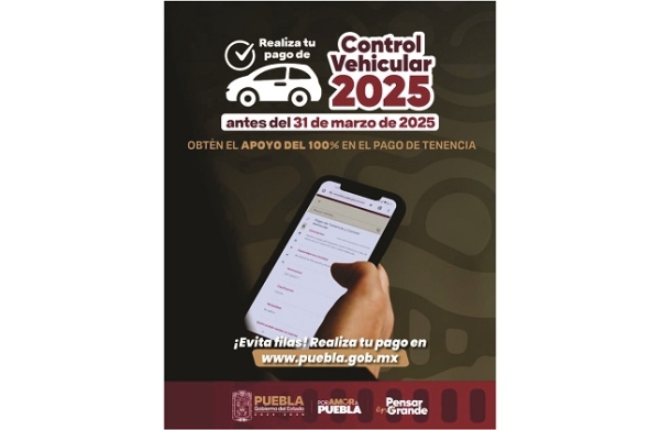 Hoy inicia pago del Control Vehicular 2025