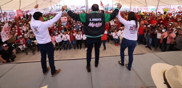 Conectividad carretera y apoyo a productores asegura Armenta en el Seco