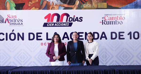 Presenta Lupita Cuautle la agenda de los 100 días de gobierno municipal