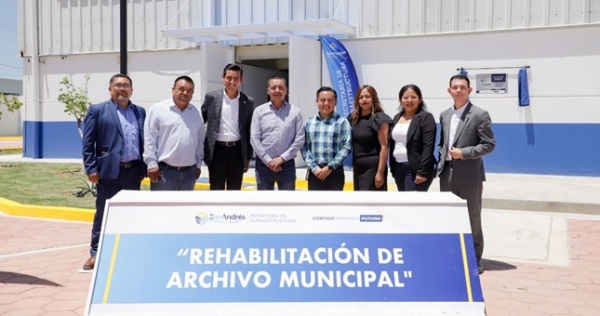 Inaugura Edmundo Tlatehui rehabilitación del edificio de Archivo Municipal  