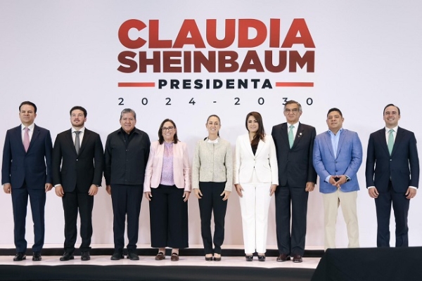 Claudia Sheinbaum define como prioridad obras de infraestructura en agua potable y carreteras junto a gobernadores del noreste del país