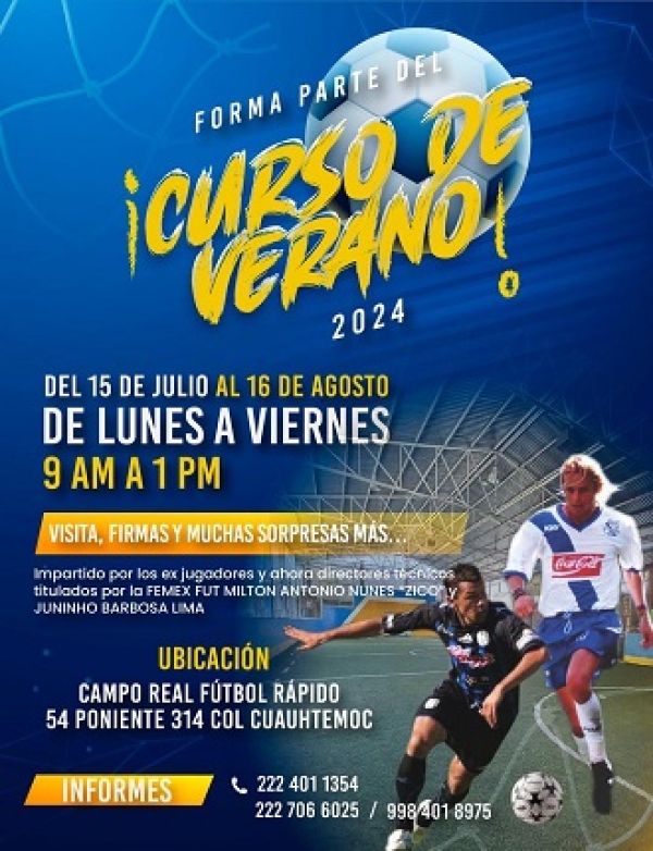 Anuncian curso de verano 2024 en Puebla con el toque brasileño