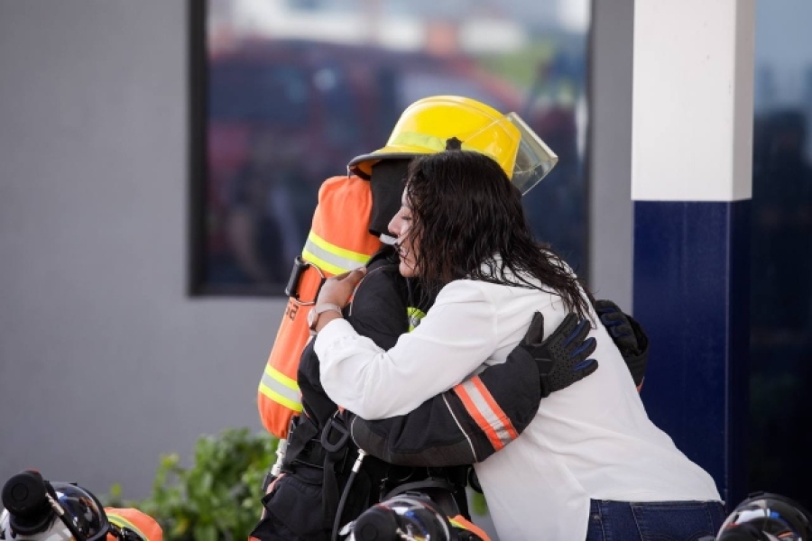 Fortalece Lupita Cuautle a cuerpos de emergencia para salvaguardar vidas en San Andrés Cholula