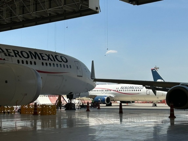 Aeroméxico destaca como una de las aerolíneas más puntuales del mundo en lo que va 2024